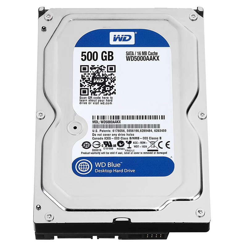  هارد دیسک اینترنال وسترن دیجیتال مدل WD BLUE WD5000AAKX ظرفیت 500 گیگابایت